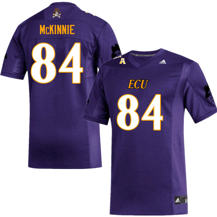 Men #84 D'Angelo McKinnie ECU Pirates College Football Jerseys Sale-Purple - Click Image to Close